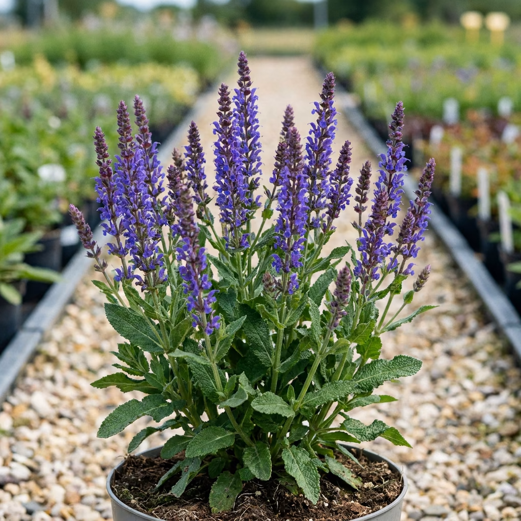 Sauge des bois, Salvia nemorosa, Long. floraison · pépinière Les Jardins de Lutz Crespin