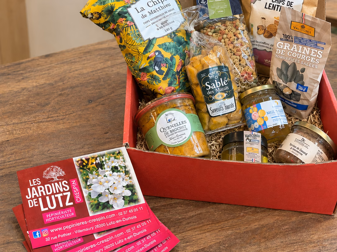 Coffret de produits gourmands et carte cadeau