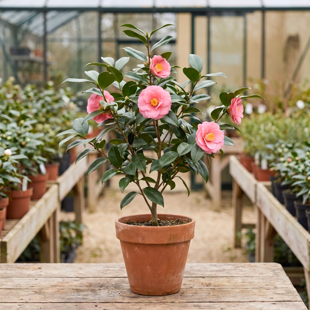 Camélia du Japon, Camellia japonica · Pépinières Crespin