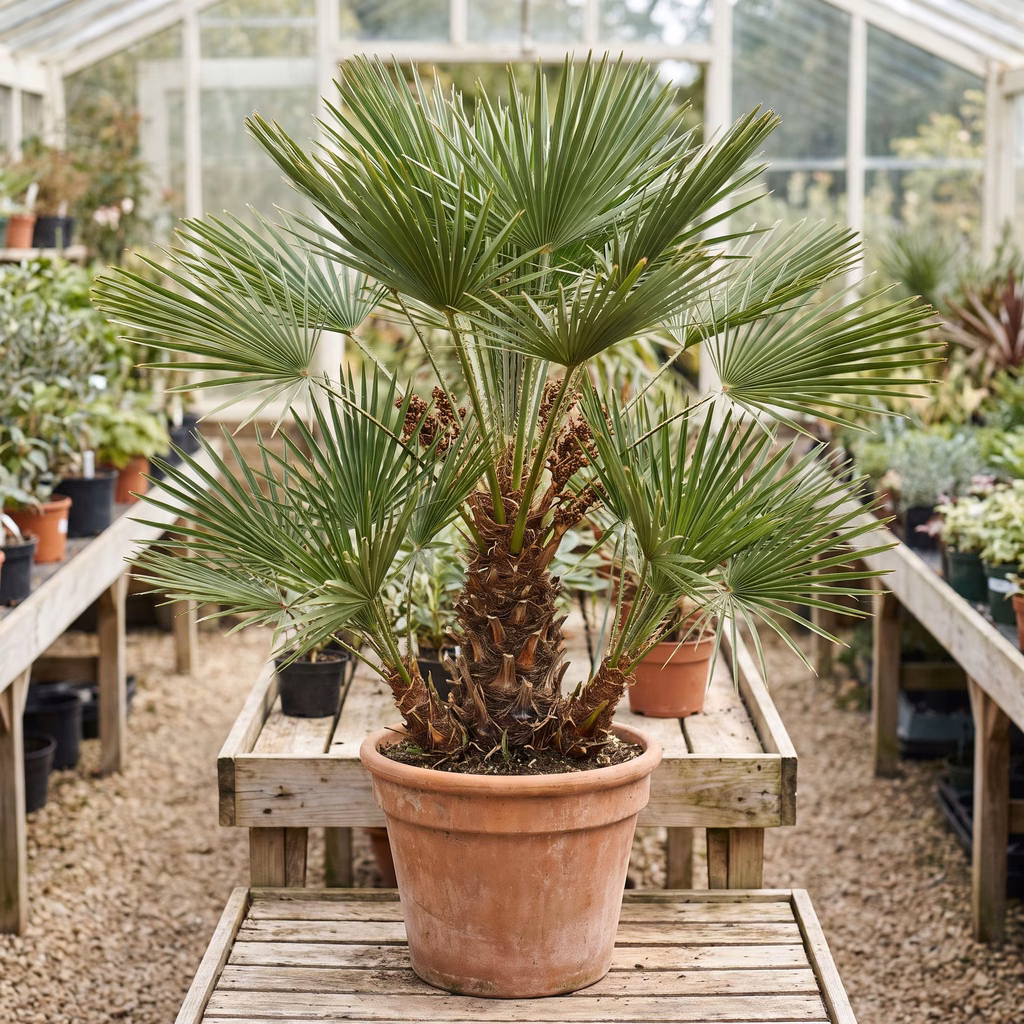 Palmier nain, Chamaerops humilis · Pépinières Crespin