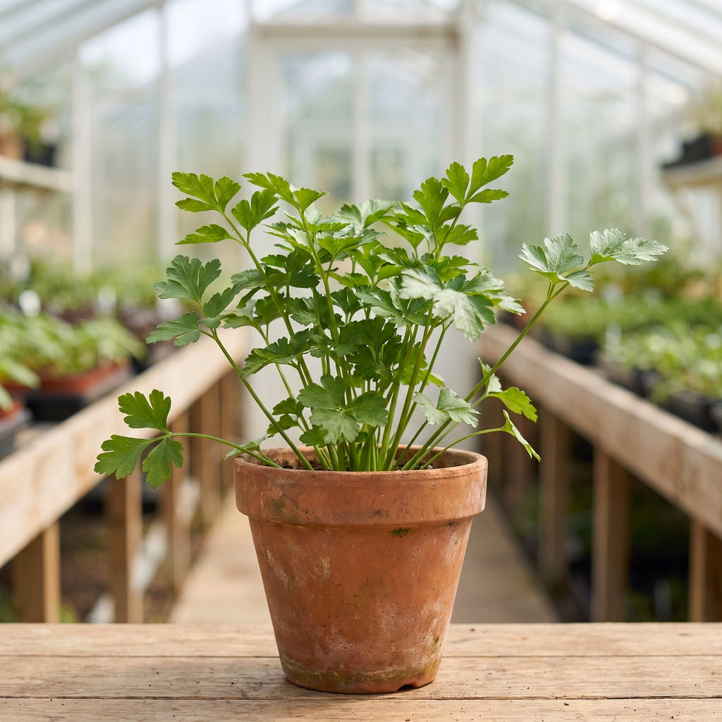 Persil, Petroselinum crispum · Pépinières Crespin