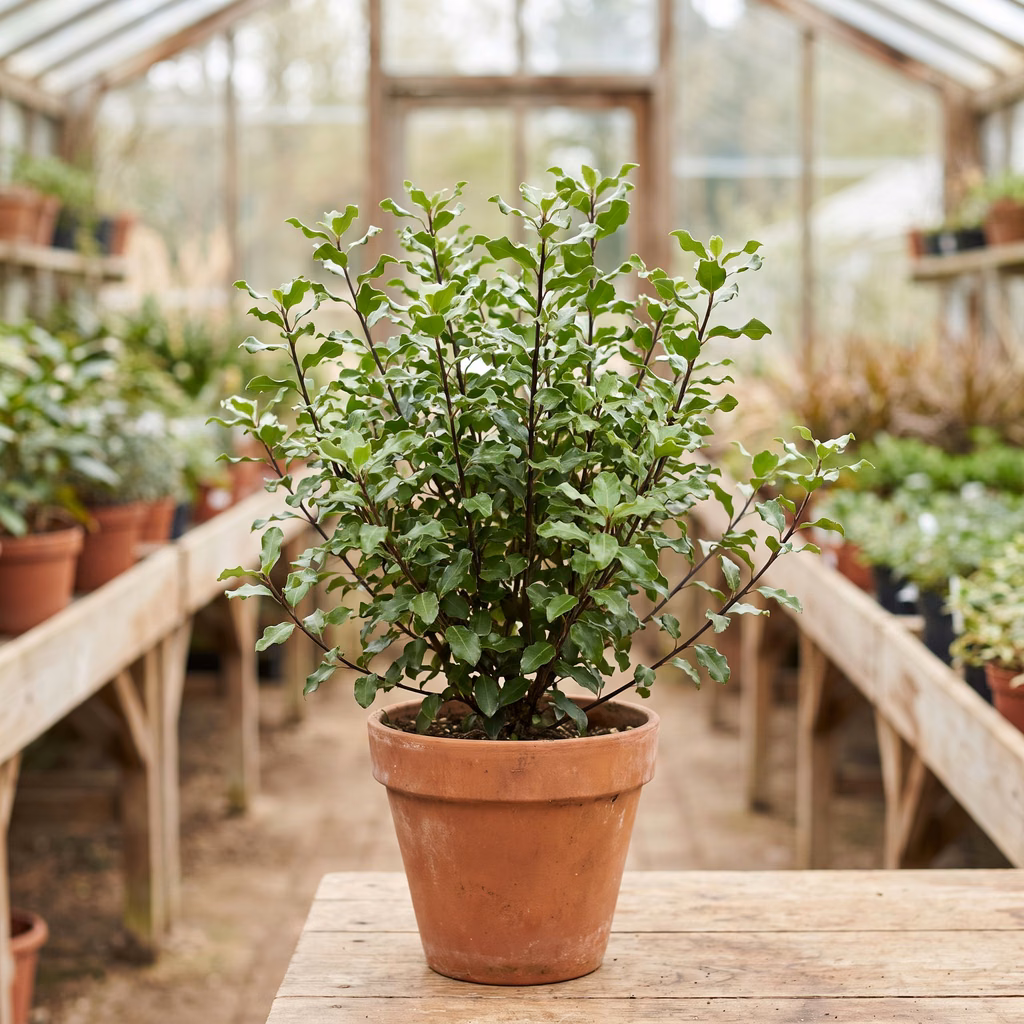 Pittospore à petites feuilles, Pittosporum tenuifolium · Pépinières Crespin