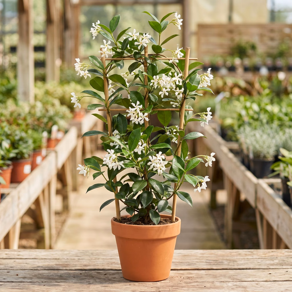 Jasmin étoilé, Trachelospermum jasminoides · Pépinières Crespin