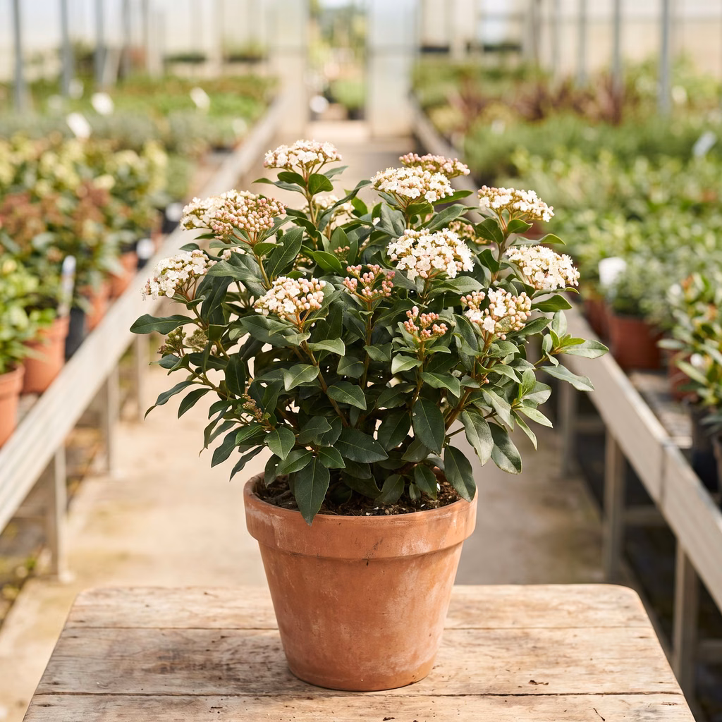 Laurier-tin, Viburnum tinus · Pépinières Crespin