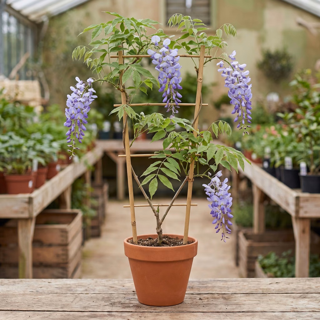 Glycine de Chine, Wisteria sinensis · Pépinières Crespin